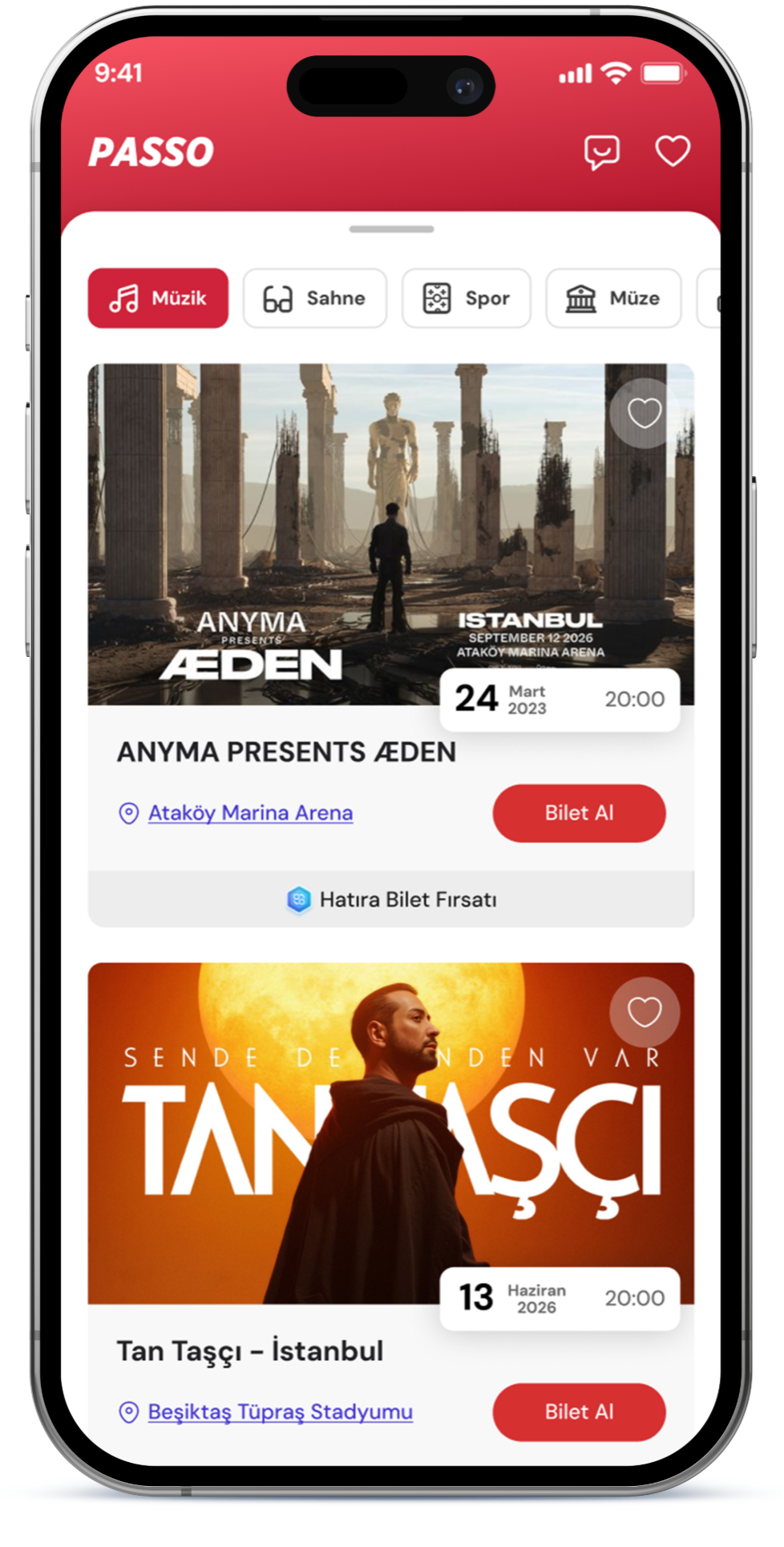 PASSO uygulaması ekranı